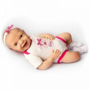 Realistic Baby Katelyn Kinby Doll w/ Bottle & Pacifier Ages 3+ Assembled in USA
