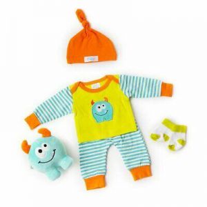Wendell the Monster Sleep and Play Set ~ Kinby ~ Preemie Size Baby Doll Clothes