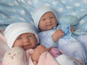 בובות משחק לילדים  בובות תאומים BERENGUER LA NEWBORN TWIN GIRL BOY DOLL FOR REBORN/PLAY ❤️ REALISTIC & LIFELIKE