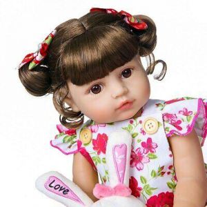 55cm Full Silicone Vinyl Reborn Toddler Baby Girl Doll Toy Correct Sex Education