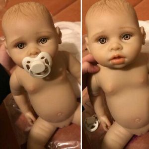 43cm Reborn Toddler Dolls Handmade Lifelike Baby Silicone Doll Girl Waterproof