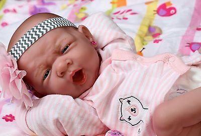 בובות משחק לילדים  ~~ NEW ~~ BABY GIRL DOLL REAL REBORN BERENGUER 15" INCH VINYL LIFELIKE NEWBORN